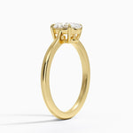 Elle Solitaire Ring Yellow Gold 18k Oval Engagement Ring