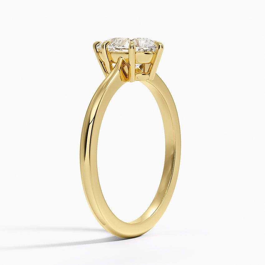 Elle Solitaire Ring Yellow Gold 18k Pear Engagement Ring