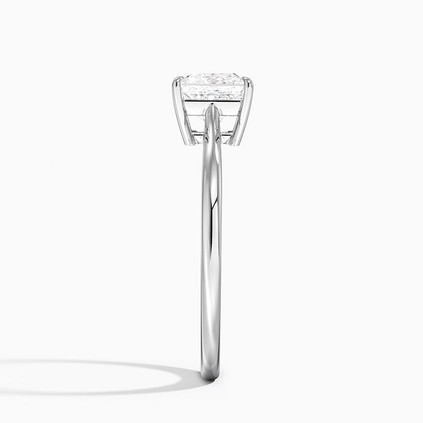 Elle Solitaire Ring Platinum Princess Engagement Ring