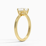 Elle Solitaire Ring Yellow Gold 18k Princess Engagement Ring