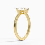 Elle Solitaire Ring Yellow Gold 18k Radiant Engagement Ring