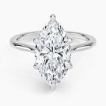 Elle Solitaire Ring Platinum Marquise Engagement Ring