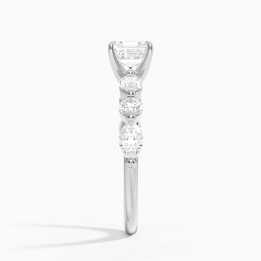 Grand Versailles Diamond Ring Platinum Asscher Engagement Ring