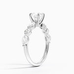 Grand Versailles Diamond Ring Platinum Cushion Engagement Ring