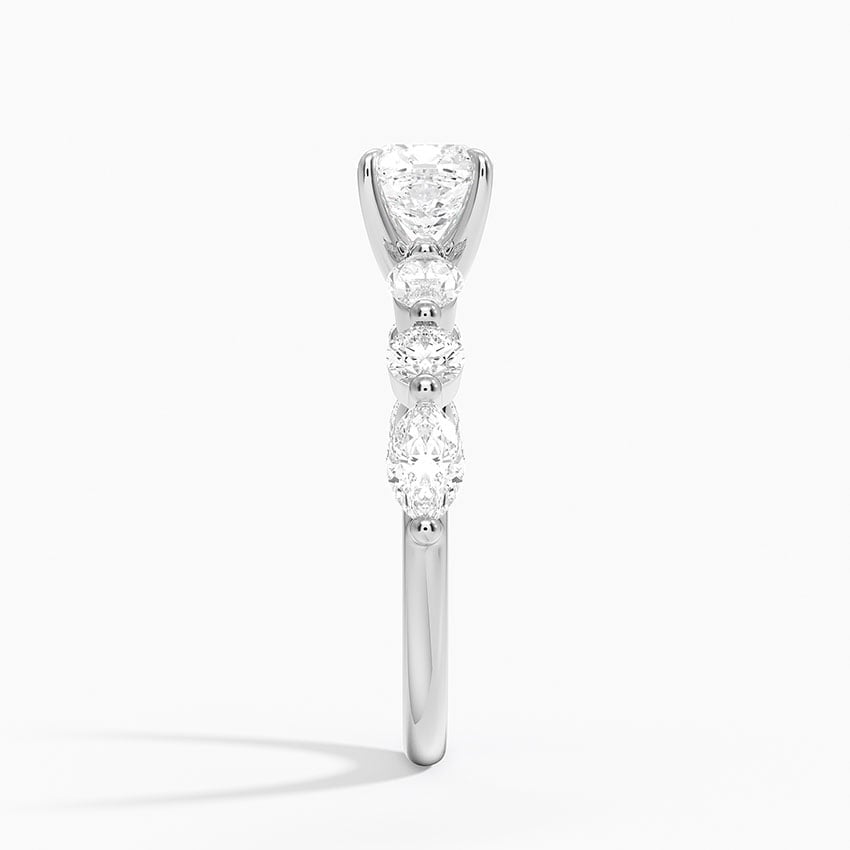 Grand Versailles Diamond Ring Platinum Cushion Engagement Ring