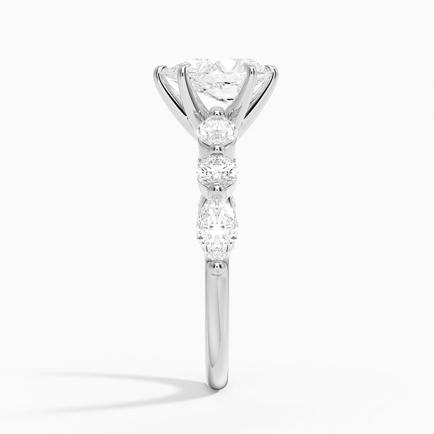 Grand Versailles Diamond Ring Platinum Pear Engagement Ring