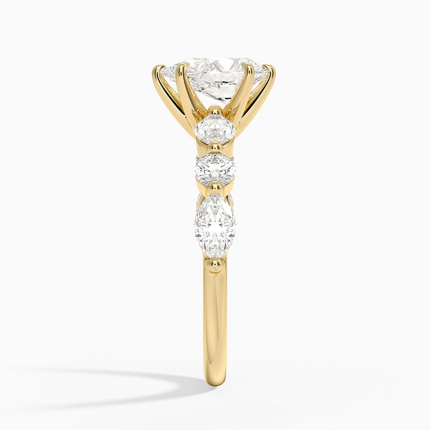 Grand Versailles Diamond Ring Yellow Gold 18k Pear Engagement Ring