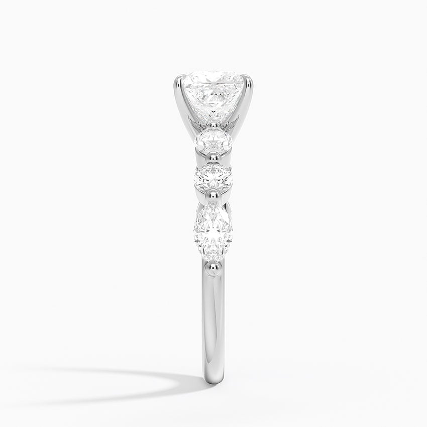 Grand Versailles Diamond Ring Platinum Princess Engagement Ring