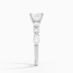 Grand Versailles Diamond Ring Platinum Princess Engagement Ring