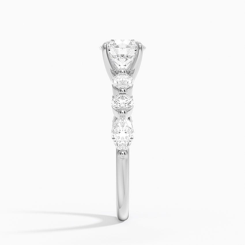 Grand Versailles Diamond Ring Platinum Round Engagement Ring