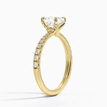 Freesia 2mm Diamond Ring (1/3 ct. tw.) Yellow Gold 18k Asscher Engagement Ring