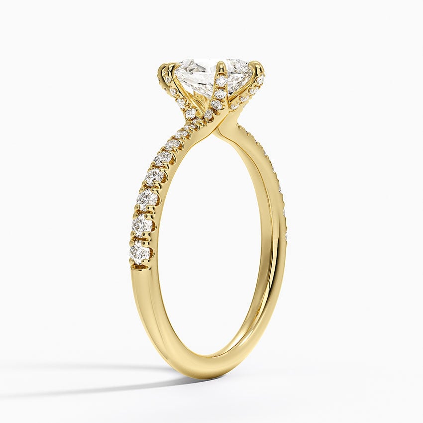 Freesia 2mm Diamond Ring (1/3 ct. tw.) Yellow Gold 18k Pear Engagement Ring