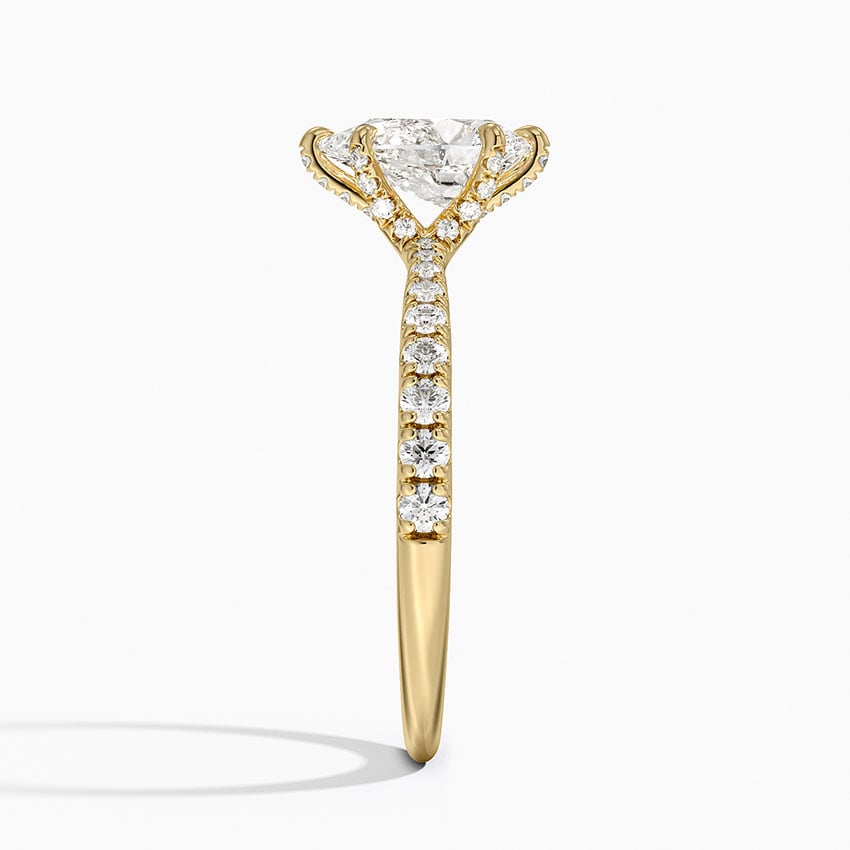 Freesia 2mm Diamond Ring (1/3 ct. tw.) Yellow Gold 18k Pear Engagement Ring