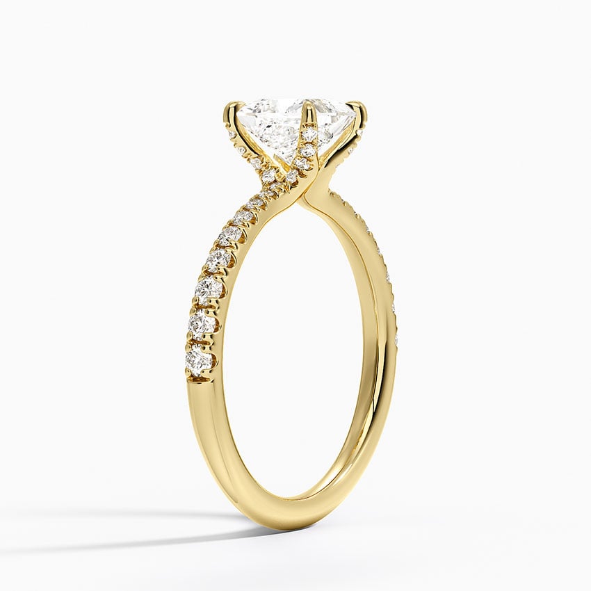 Freesia 2mm Diamond Ring (1/3 ct. tw.) Yellow Gold 18k Princess Engagement Ring