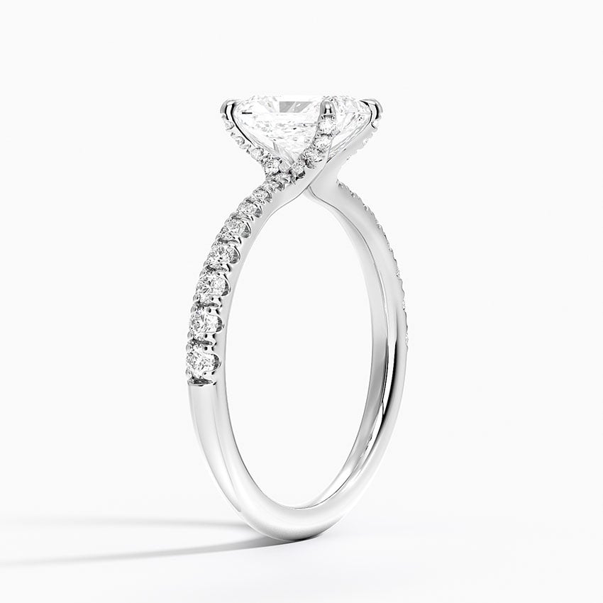 Freesia 2mm Diamond Ring (1/3 ct. tw.) Platinum Radiant Engagement Ring