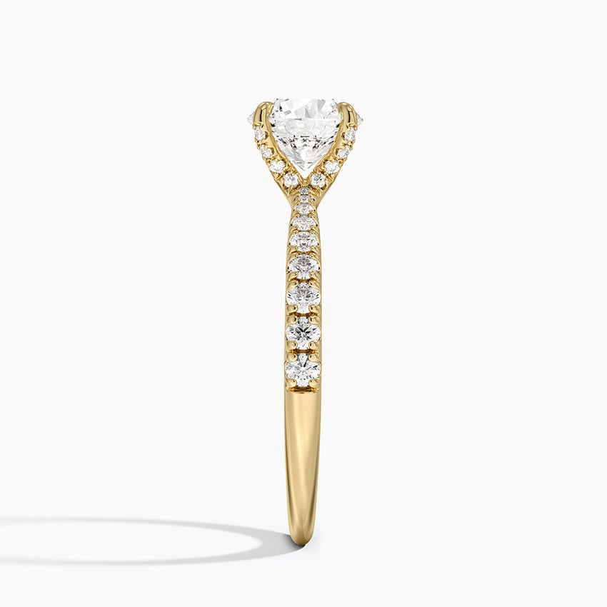 Freesia 2mm Diamond Ring (1/3 ct. tw.) Yellow Gold 18k Round Engagement Ring