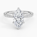 Freesia 2mm Diamond Ring (1/3 ct. tw.) Platinum Marquise Engagement Ring