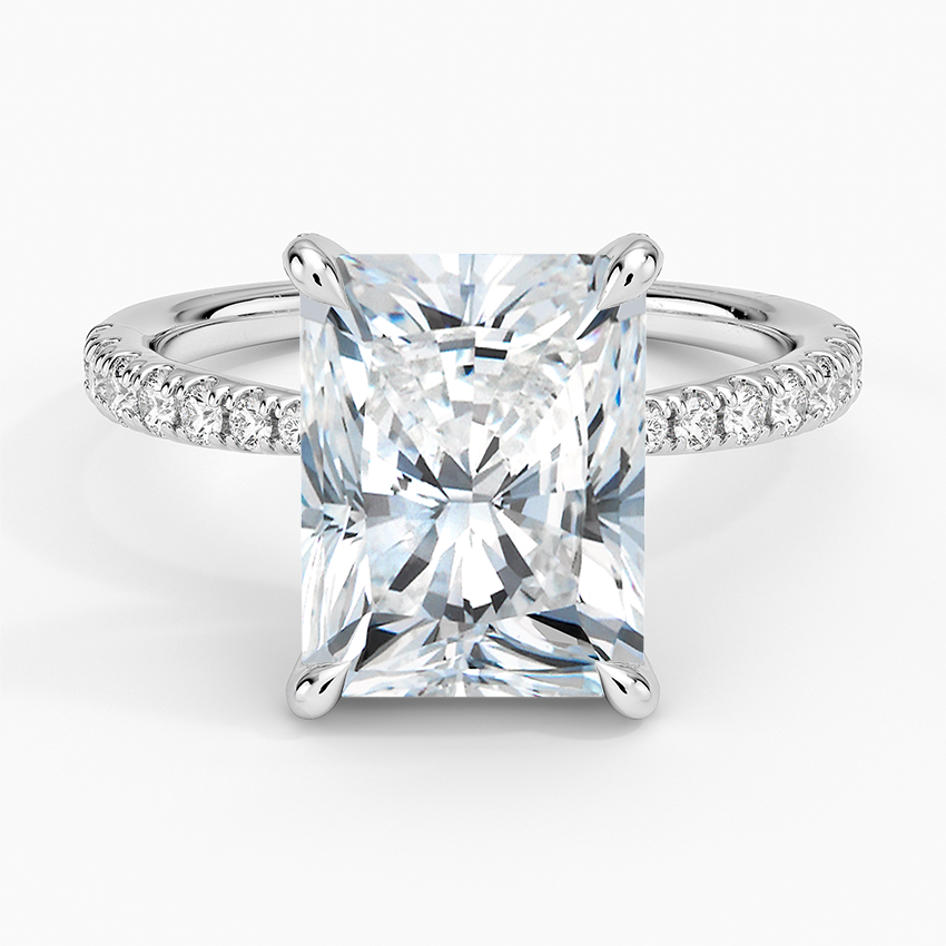 Freesia 2mm Diamond Ring (1/3 ct. tw.) Platinum Radiant Engagement Ring