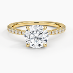 Freesia 2mm Diamond Ring (1/3 ct. tw.) Yellow Gold 18k Round Engagement Ring