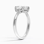 Half Moon Three Stone Diamond Ring (1/4 ct. tw.) Platinum Marquise Engagement Ring