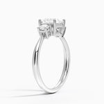 Selene Three Stone Diamond Ring (1/3 ct. tw.) Platinum Princess Engagement Ring