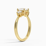 Selene Three Stone Diamond Ring (1/3 ct. tw.) Yellow Gold 18k Princess Engagement Ring