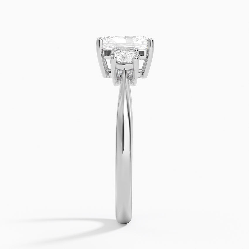 Selene Three Stone Diamond Ring (1/3 ct. tw.) Platinum Radiant Engagement Ring