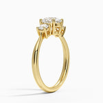 Selene Three Stone Diamond Ring (1/3 ct. tw.) Yellow Gold 18k Round Engagement Ring