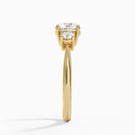 Selene Three Stone Diamond Ring (1/3 ct. tw.) Yellow Gold 18k Round Engagement Ring