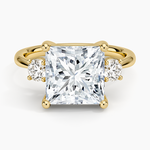 Selene Three Stone Diamond Ring (1/3 ct. tw.) Yellow Gold 18k Princess Engagement Ring