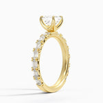 Nathalie Emerald-Cut Diamond Ring (3/4 ct. tw.) Yellow Gold 18k Asscher Engagement Ring