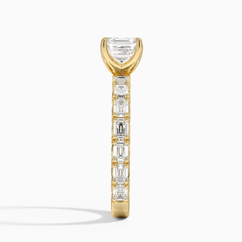 Nathalie Emerald-Cut Diamond Ring (3/4 ct. tw.) Yellow Gold 18k Asscher Engagement Ring