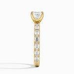 Nathalie Emerald-Cut Diamond Ring (3/4 ct. tw.) Yellow Gold 18k Asscher Engagement Ring