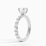 Nathalie Emerald-Cut Diamond Ring (3/4 ct. tw.) Platinum Cushion Engagement Ring