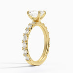 Nathalie Emerald-Cut Diamond Ring (3/4 ct. tw.) Yellow Gold 18k Emerald Engagement Ring