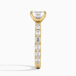 Nathalie Emerald-Cut Diamond Ring (3/4 ct. tw.) Yellow Gold 18k Emerald Engagement Ring