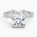 Nathalie Emerald-Cut Diamond Ring (3/4 ct. tw.) Platinum Radiant Engagement Ring