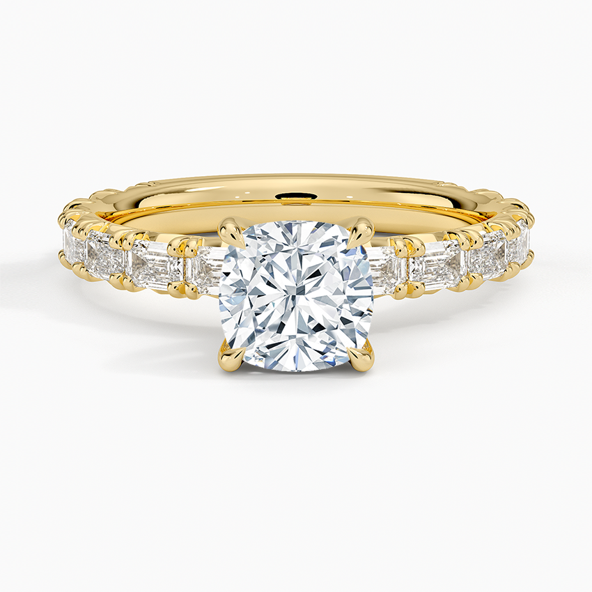 Nathalie Emerald-Cut Diamond Ring (3/4 ct. tw.) Yellow Gold 18k Cushion Engagement Ring