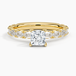Nathalie Emerald-Cut Diamond Ring (3/4 ct. tw.) Yellow Gold 18k Princess Engagement Ring