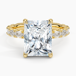 Nathalie Emerald-Cut Diamond Ring (3/4 ct. tw.) Yellow Gold 18k Radiant Engagement Ring