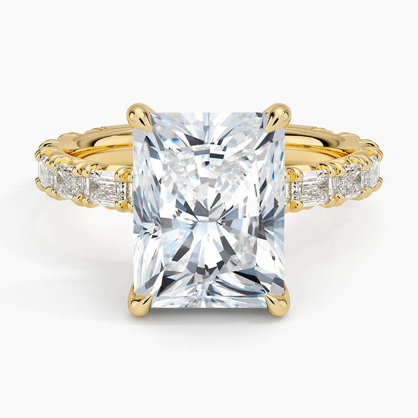 Nathalie Emerald-Cut Diamond Ring (3/4 ct. tw.) Yellow Gold 18k Radiant Engagement Ring