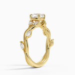 Vintage Secret Garden Diamond Ring (3/8 ct. tw.) Yellow Gold 18k Cushion Engagement Ring