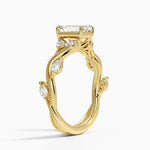 Vintage Secret Garden Diamond Ring (3/8 ct. tw.) Yellow Gold 18k Emerald Engagement Ring