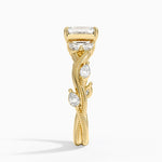 Vintage Secret Garden Diamond Ring (3/8 ct. tw.) Yellow Gold 18k Emerald Engagement Ring