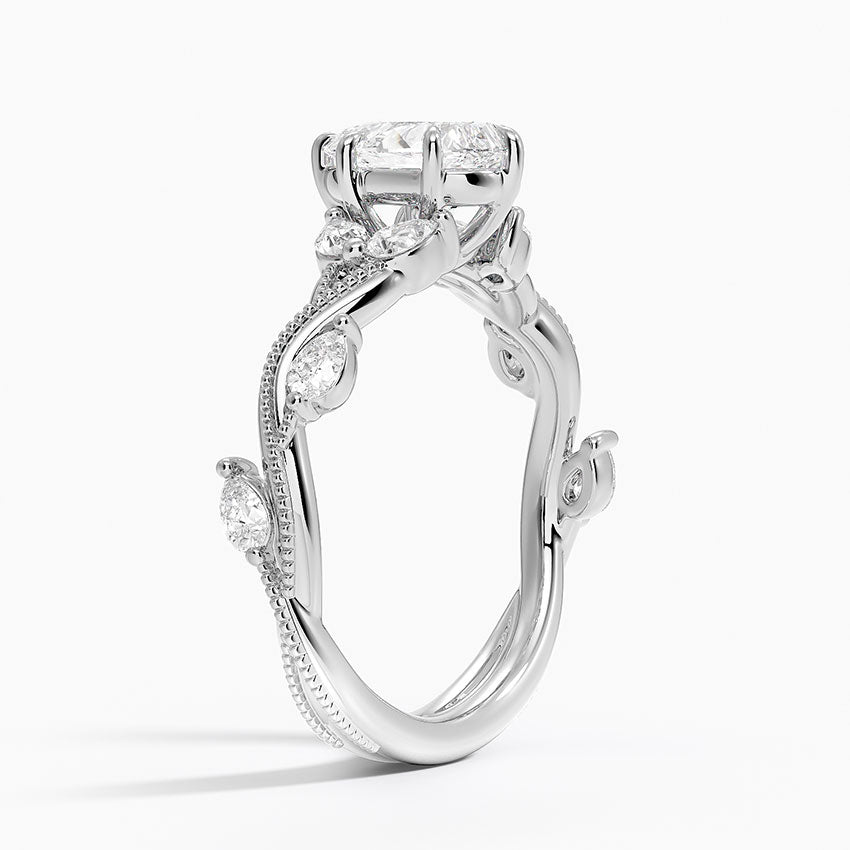Vintage Secret Garden Diamond Ring (3/8 ct. tw.) Platinum Pear Engagement Ring