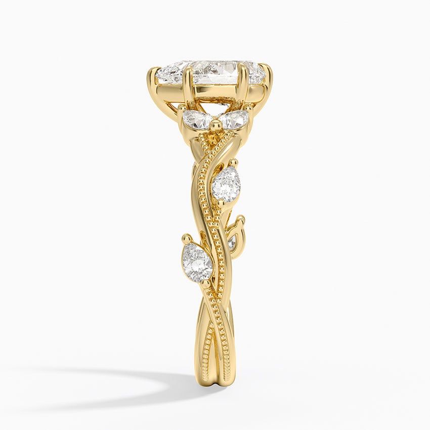 Vintage Secret Garden Diamond Ring (3/8 ct. tw.) Yellow Gold 18k Pear Engagement Ring