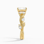 Vintage Secret Garden Diamond Ring (3/8 ct. tw.) Yellow Gold 18k Radiant Engagement Ring