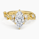 Vintage Secret Garden Diamond Ring (3/8 ct. tw.) Yellow Gold 18k Marquise Engagement Ring