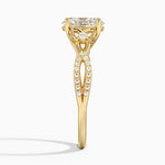 Luxe Celtic Love Knot Diamond Ring Yellow Gold 18k Oval Engagement Ring