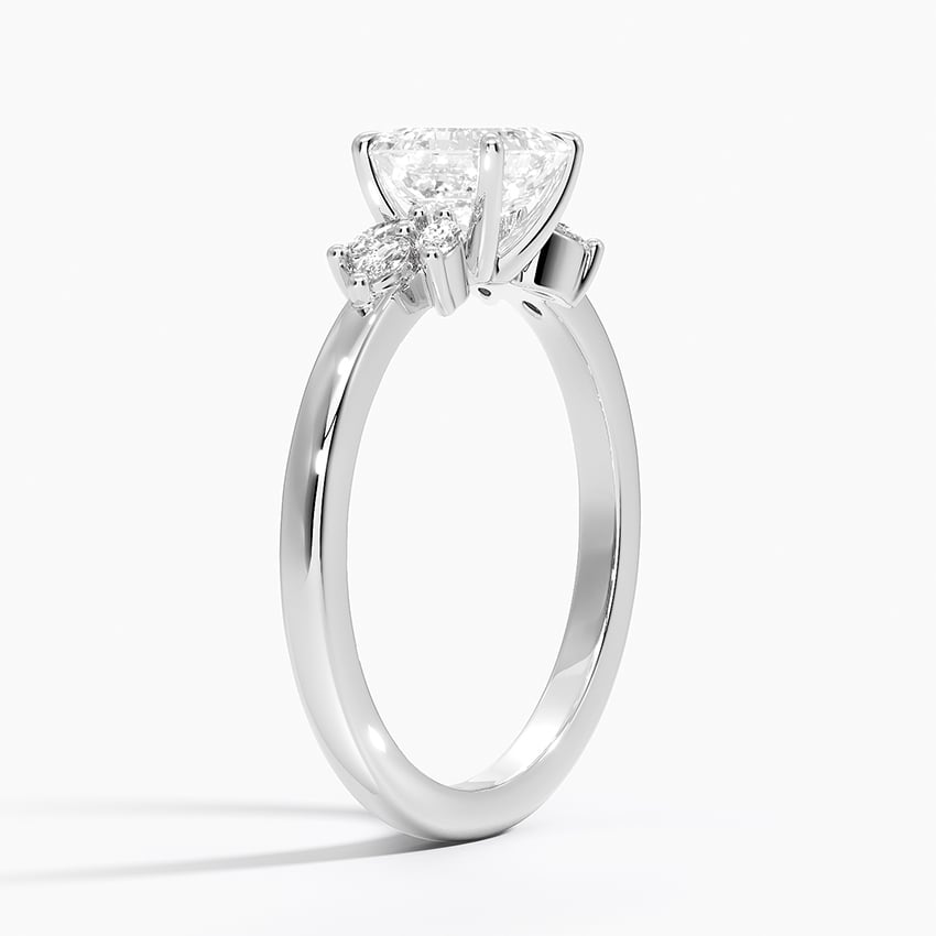 Stella Diamond Ring Platinum Asscher Engagement Ring